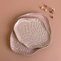 Patera ceramiczna różowa 27 cm  "Morganit"