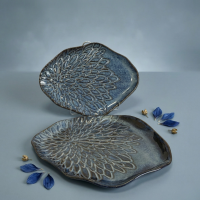 Patera ceramiczna granatowa 27 cm "Sodalit"