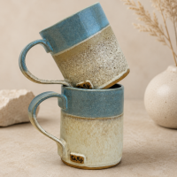 Kubek ceramiczny handmade  "Błękitny"  